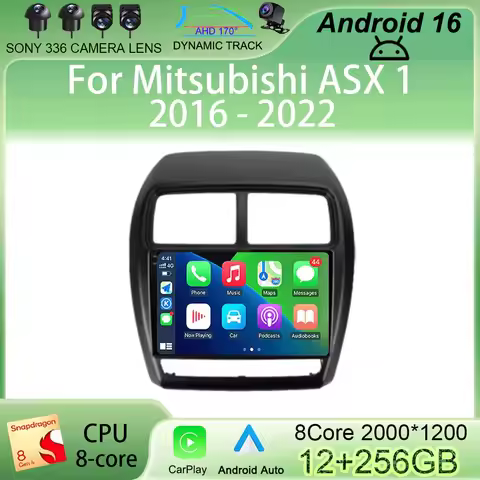 Android 16 For Mitsubishi ASX 1 2016 - 2022 Car Radio Multimedia Video Player Navigation GPS Android
