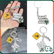 SERENDI Game PS4 GTA5 Keychain, GTA V Grand Theft Auto 5 Star Muti Key Holder, Car Pendant Keyring F