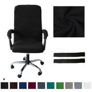 Elastic Office Lift Computer Chair Cover Modern Anti-dirty Boss Rotating Chair Seat Case Removable Thickened With Armrest Covers Sofa Covers  Slips
