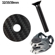 Stem Cap Bicycle Headset Carbon Fiber With Titanium Bolt Bicycle Components