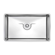 ZUHNE Lumi Single Bowl Undermount Kitchen Sink, 16-Gauge Stainless Steel (Made in S. Korea)