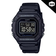 [Watchspree] Casio Digital Black Resin Band Watch W218H-1B W-218H-1B