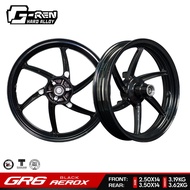 G-REN - MAGS GR6  YAMAHA AEROX/NVX FOR VERSION-1AND -2 ONLY SIZE14 FRONT AND REAR FOR STOCK MAGS