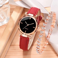 Jam Tangan Wanita Jam Quartz Analog Fashion Termasuk Pilihan Kulit Korea dan Import