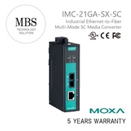 [ RM 1,680 ] MOXA Brand New IMC-21GA-SX-SC Industrial Ethernet-to-Fiber SC media converter, 0.5 km
