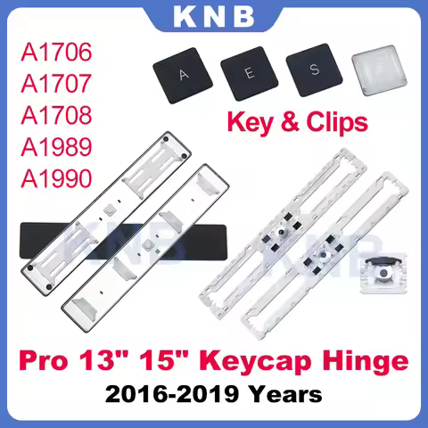 New A key Space Key Cap With White Clip For Macbook Pro 13" 15" A1706 A1707 A1708 A1989 A1990 Keycap