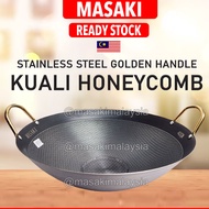 MASAKI Honeycomb Wok With Golden Handle
