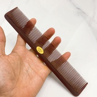 MPSD Men's Barber Hair Comb, Large Size 3.8cm Wide, Dark Brown T925 Horn Hair Cutting Comb