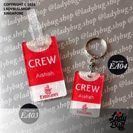 Luggage Tag / Bag Tag / Keychain - EXCLUSIVELY ONLY FOR EMIRATES ETIHAD SAUDIA Cabin Crew & Tech Cre