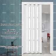PVC folding door sliding door indoor bathroom kitchen balcony store partition glass door shrinkage s