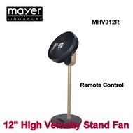 Mistral Mimica 12" High Velocity Stand Fan With Remote Control MHV912R