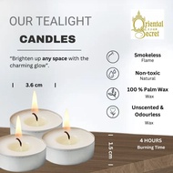 Oriental Secret - 4 / 8Hours Tea light / Tealight Candle 100 pcs/75pcs/30pcs