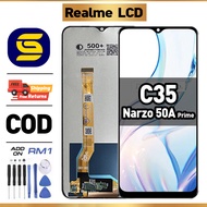 LCD REALME C35/ Narzo 50A Prime Compatible For Glass Original Touch Screen Digitizer