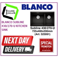 BLANCO SUBLINE 430/270-U STAINLESS STEEL SINK