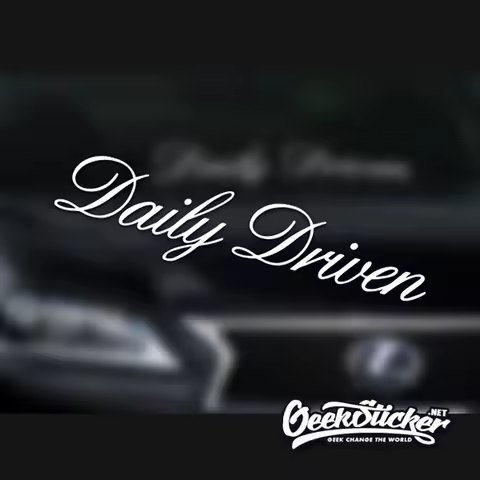 Daily driven Waterproof Auto Car Front Window Windshield Decal reflective Sticker For Mazda Toyota B