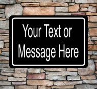 New Personalized Aluminum Metal Sign Customized Your Custom Text CT3