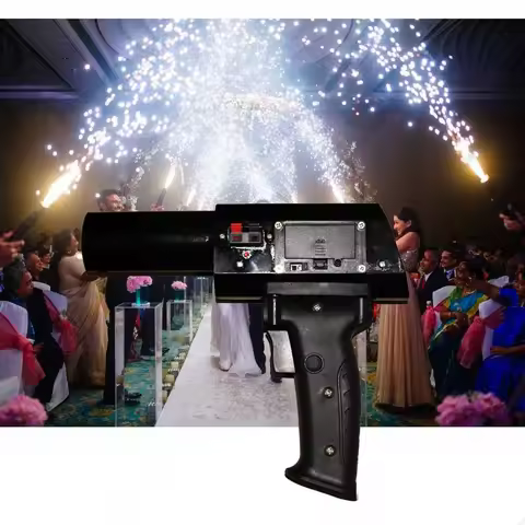 Wedding Pyrotechnic Equipment Cold Pyro Gun Hand Held Shooter Party Stage Fountain Fire-work Spark M