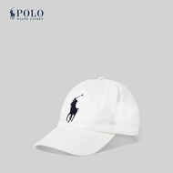 Polo Ralph Lauren หมวกผู้ชาย Big Pony Chino Ball Cap รุ่น MAPOHGS0J420232 สีขาว