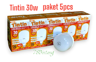 Lampu TINTIN 30 watt paket 5pcs - bohlamLED TINTIN tipe 30 isi 5pcs - lampu TINTIN
