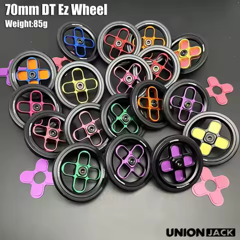 UnionJack new DT easywheel 70mm for brompton cline pline tline for java neo HH Same style DT easy wh