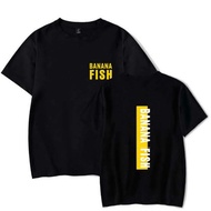 MESIN Anime t-shirt clothes manga anime logo yellow banana fish machine dtg