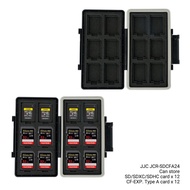 JJC Memory Card Case 36/24/6/4 Slots Water-resistant Organize Box for Storage SD MSD Micro SD Ninten