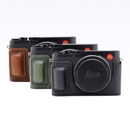 Leica D-Lux8 Camera Bag Camera Protection Half Cover with Handle Genuine Leather Portable Accessorie