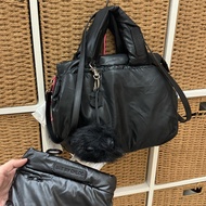 SBC Bag + free pouch See by Chloe Joy Rider black puffer nylon handbag with charm