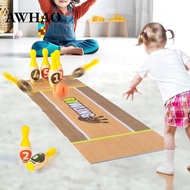 [AWHAO] Bowling Play Set Bowling Alley Game Educational Portable Family Game with
