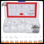 [8C11] 230Pcs XH2.54 PH2.0 2p 3p 4p 5 Pin 2.54mm 2.0mm Pitch Terminal Kit JST Connector Wire Connect