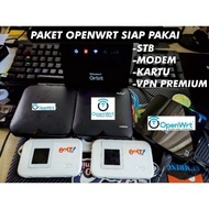 PAKET STB OpenWRT HG680.P modem e5372s e5577 e5573 unlock all oprator bypass lengkap
