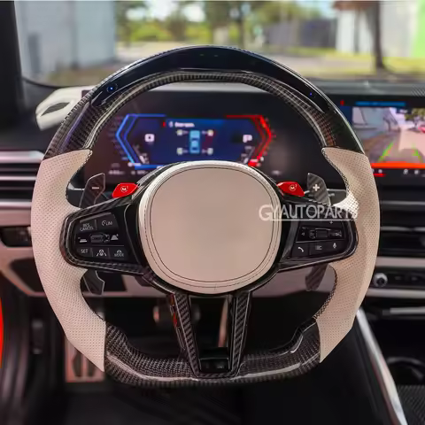 Fit For CS Carbon Fiber Steering Wheel X3M X4M X5M X6M M5 F90 F95 F96 F97 F98 F32 G87 G80 G82 G28 G4