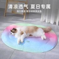 Rainbow Gradient Pet Ice Pad Summer Dog Ice Nest Sleeping Pad Kennel Cool Pad Cat Nest Ice Nest Pad