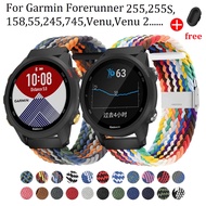 Nylon 20mm 22mm Soft Nylon Band For Garmin Forerunner 255 Strap Garmin FR255 Music 245 FR55/ Garmin 