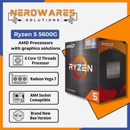 AMD Ryzen 5 5600G 6 Cores 12 Threads with Radeon Vega Graphics Gaming Desktop Processor Support AM4