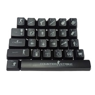 CS Go Game 26 Phím ABS Shot Backlit Backlighting Bóng Mờ OEM Keycaps Cho Bàn Phím Cơ CS Go Keycap