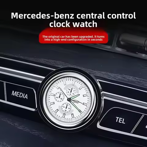 Suitable for Mercedes-Benz E53 GLC43 C63 A35L GLB45 car central control clock GLE53AMG interior acce