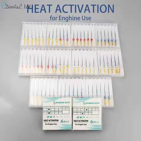 HARBOR 6pcs/Box Dental Heat Activated Canal Root Files SX-F3 21mm 25mm Dentist Tools Can Bend for Pr