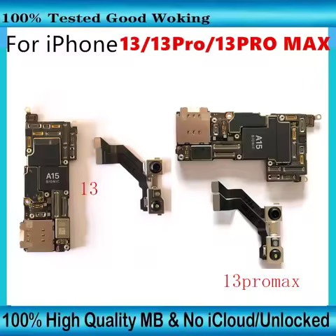 Motherboard For iPhone 13 Pro Max With Face ID Free iCloud For iPhone 13 Unlocked Main Logic Board 1