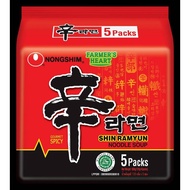 HALAL Nongshim Ramen (Shin Ramyun / Kimchi Ramen / Korea Claypot Ramyun ) [120g x 5 Packs]