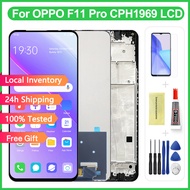 Original LCD with Frame For OPPO F11 PRO CPH1969 CPH2209 CPH1987/F11/A9/A9X LCD Display Touch Screen Digitizer Assembly