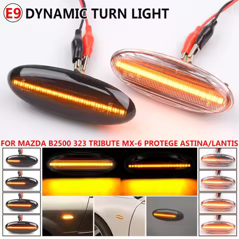 For Mazda Ranger B2500 323 Etude P5 4-Door Sedan 323F 5-Door Astina Lantis Dynamic LED Turn Signal S