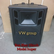 Box Speaker Fiber Plastik 15 Inch 15 Inch, Model Huper 15 Inch