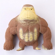 [Bro Mart]Squishy Toys Simulation Decompression Gorilla Toy Elastic Twisting Pulling Bending Stress Relief Squeeze Toy For Kids