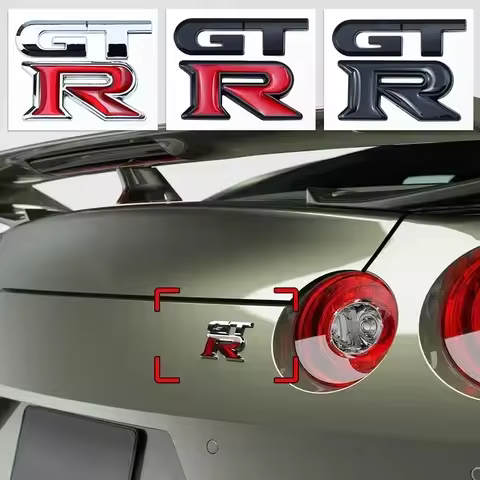 1pcs 3D Metal GTR Badge Car Fender Body Trunk Decoration Sticker For Nissan Qashqai Juke 350z Navara