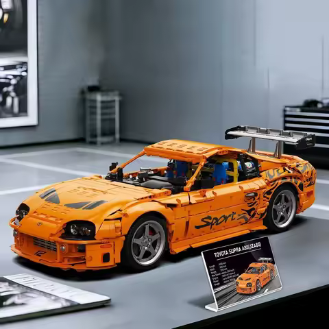 4508pcs A80 2JZ Super Sports Car Building Blocks 23049 1:8 Technical Speed Racing Vehicle Car Model 