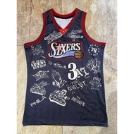 Men's Phaladelphia 76ers Allen Iverson Premium Basketball Jersey