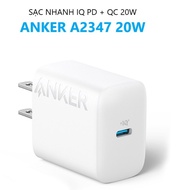 Combo  - Cốc sạc ANKER PowerPort III A2633 Nano / (PD & QC 3.0) - A2633  Anker 20w  Bảo hành  12 thá