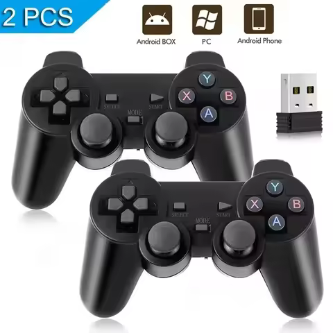 Plug & Play 2.4G Wireless Gamepad USB Receiver Joystick for PC Android TV Box Game Console Accessori