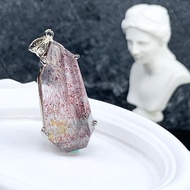 精品收藏級 紅超七 彼岸花 煙花超七 隨型角切 S925銀 吊墜